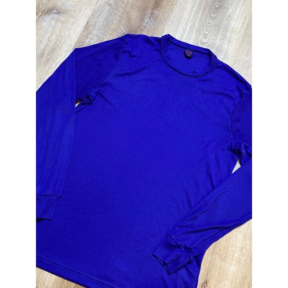 Vintage‎ Patagonia Mens Capilene Long Sleeve Crewneck Shirt Large PURPLE - Picture 2 of 7